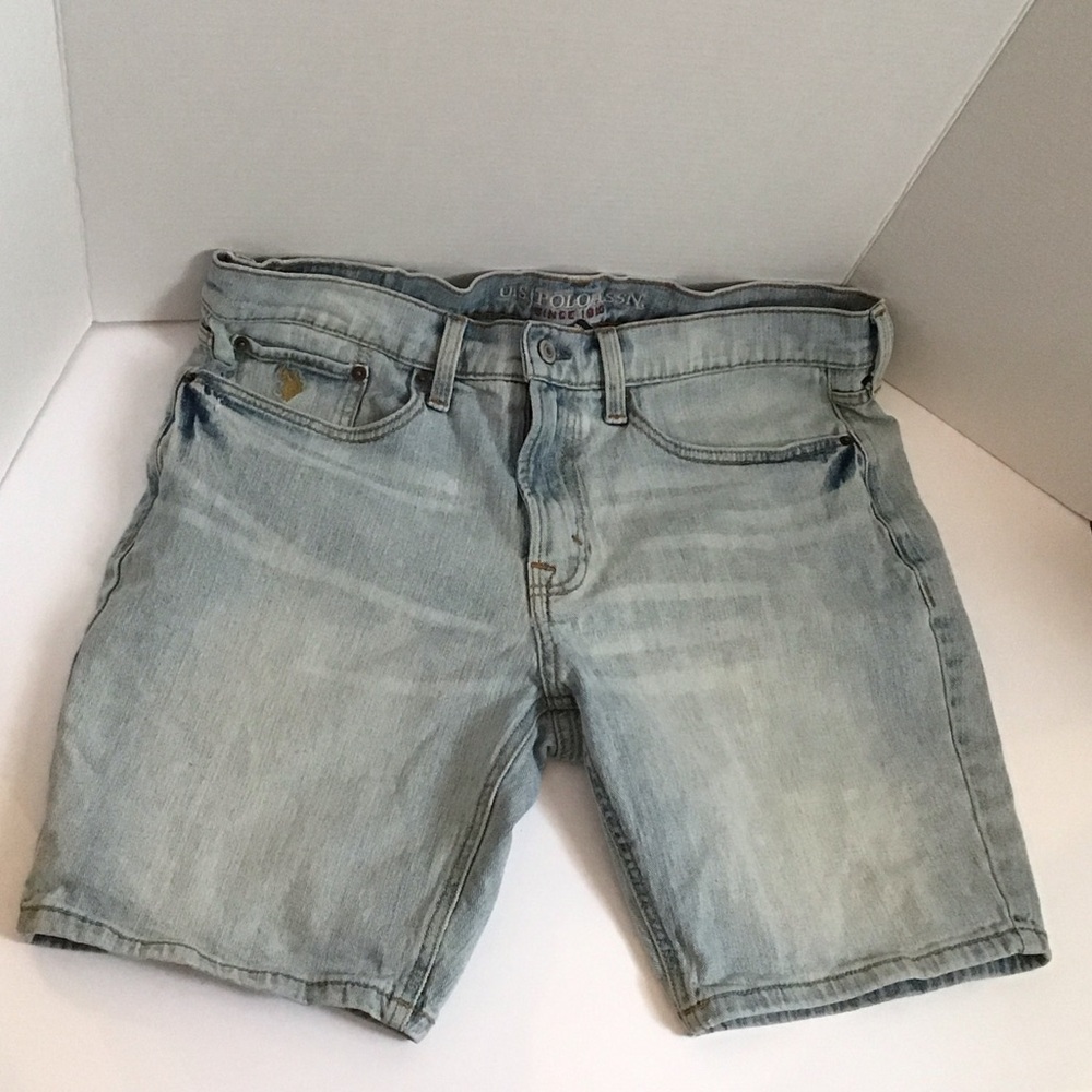 U.S. Polo Assn. Men's Light Blue Jean Shorts NWOT
